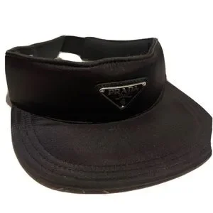 Prada Re-Nylon Sport Wide Brim Visor PRADA RE-NYLON POUCH BUCKET HAT BLACK SIZE MEDIUM | eBay main image 3